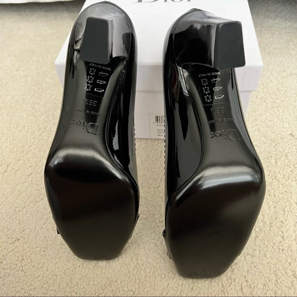 DIOR Buckle Black Patent Heels - Picture 8 of 8